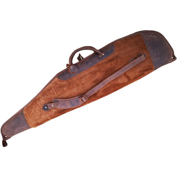 Husă pentru Carabină Arrow Int. Maro 130 cm – Piele Naturală, Buzunar Extern - poza 9