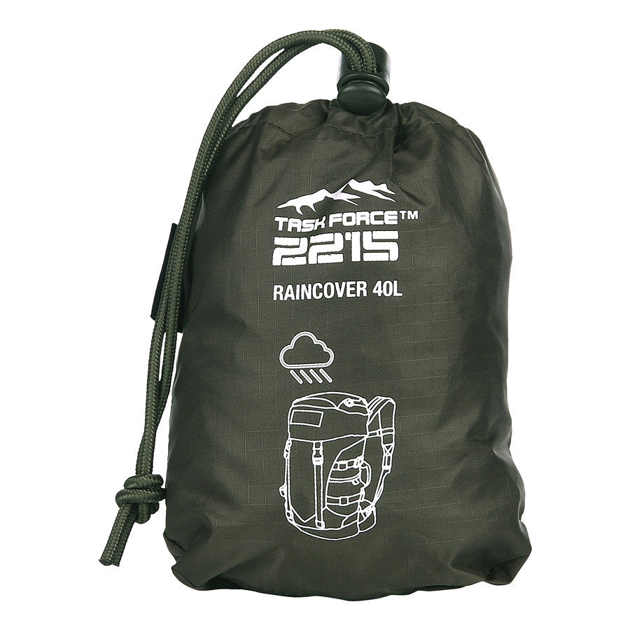 Husă Ploaie TF-2215 Rucsac 40L Ranger Green Task Force - Protecție Absolută