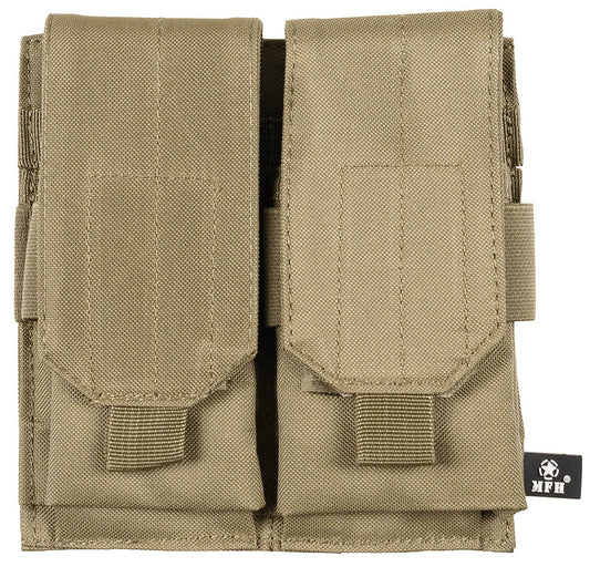 Husă Port Încărcătoare Dublă MOLLE Coyote Tan MFH - Curele MOLLE, 2 Compartimente