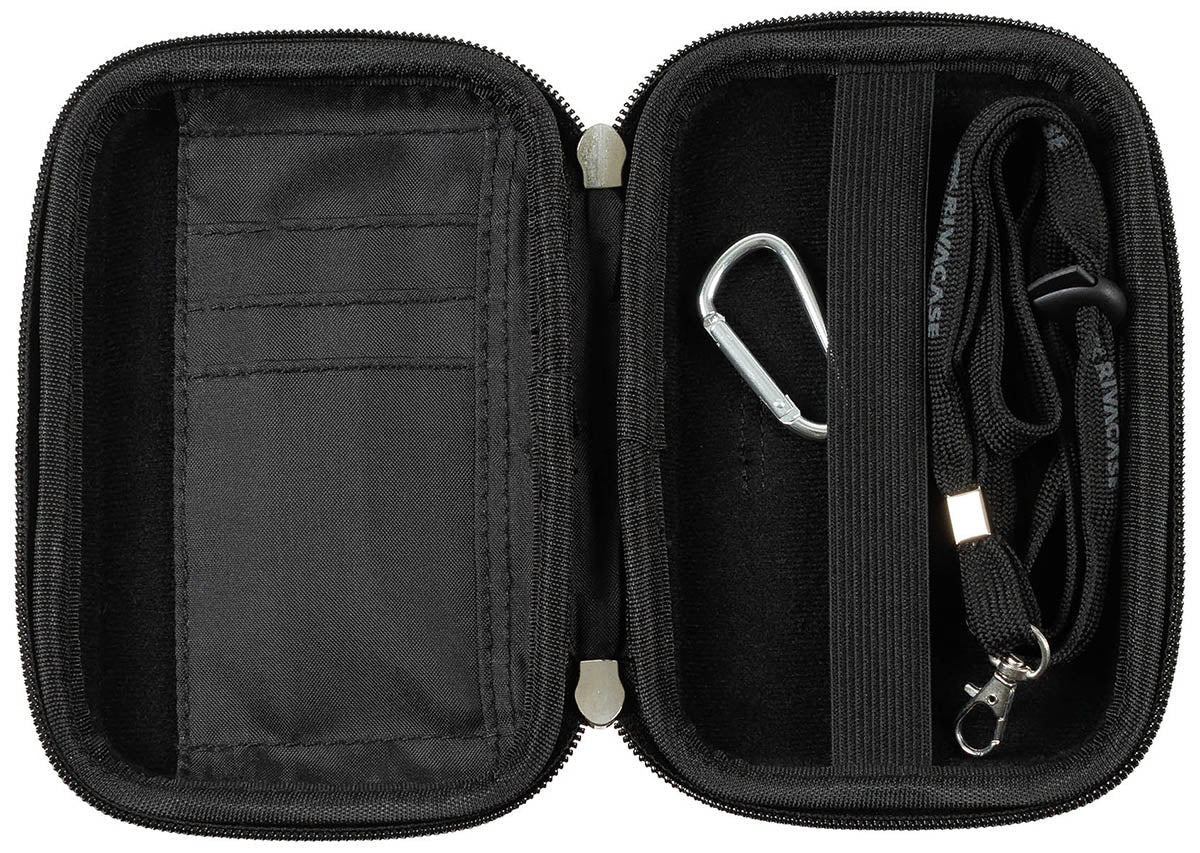 Husă RIVACASE 9101 (PU) Negru - Material EVA, Rezistentă la intemperii