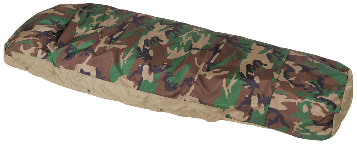 Husă Sac de Dormit Modular Woodland MFH - 3 Straturi Laminat, US Army Style