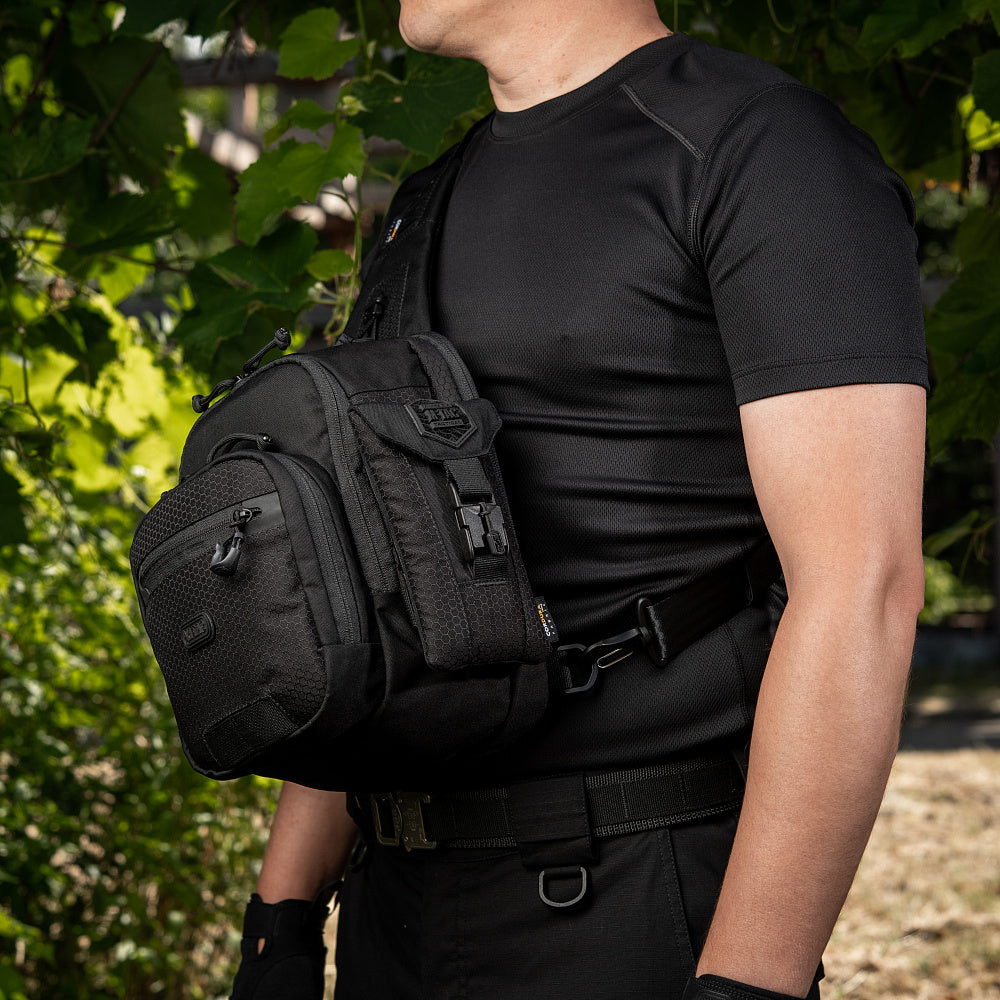 Husa Telefon M-Tac Elite Large Hex - Neagră, Rezistentă CORDURA®