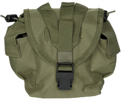 Husă transport recipient MOLLE Oliv MFH - 1 Qt, Chingi MOLLE