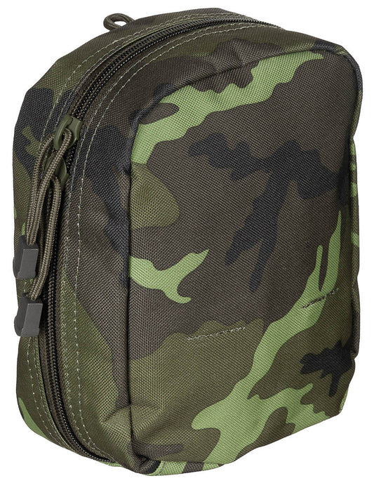 Husă Universală MOLLE, Mică, Camuflaj M 95 CZ MFH - Fermoar bidirecțional, Bucle elastice