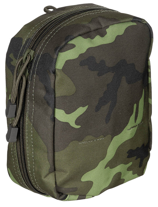 Husă Universală MOLLE, Mică, Camuflaj M 95 CZ MFH - Fermoar bidirecțional, Bucle elastice