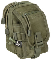 Husă Universală MOLLE Oliv MFH - Sistem prindere MOLLE, 11x15x10 cm