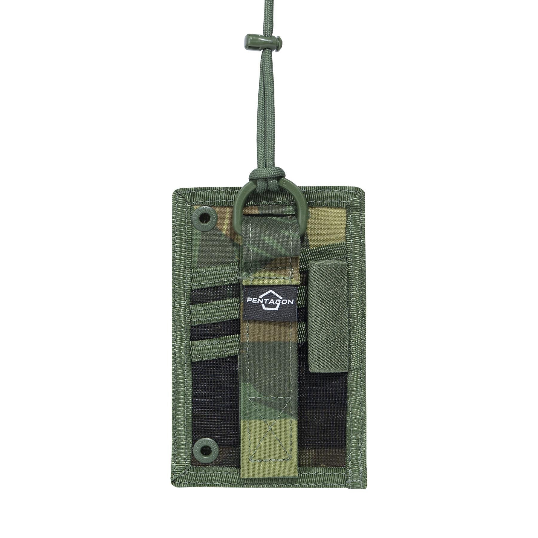 ID Card Holder Pouch Camo -Camo Gr.camo Pentagon Tactical - Versatilitate și Siguranță în orice Misiune