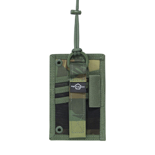 ID Card Holder Pouch Camo -Camo Gr.camo Pentagon Tactical - Versatilitate și Siguranță în orice Misiune