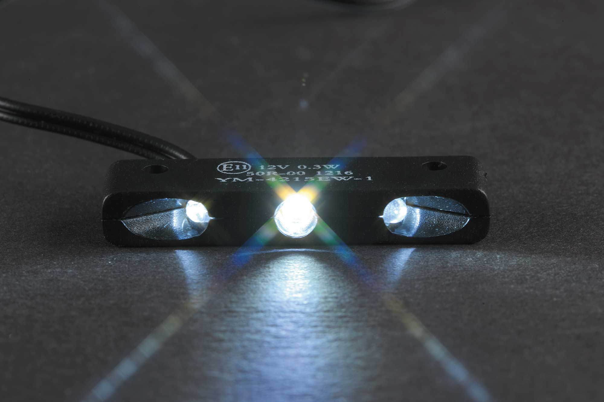 Iluminare LED Placă Număr Moto Louis - Compactă, E-aprobată