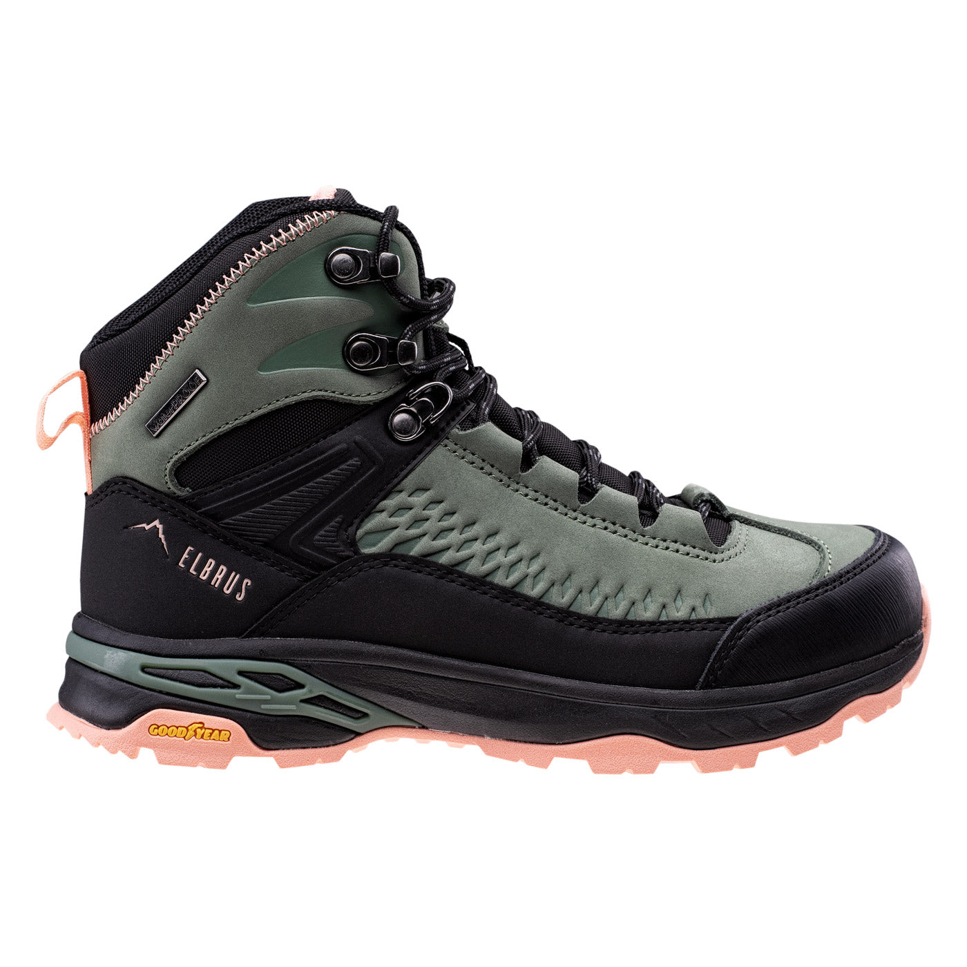 Încălțăminte Trekking Femei ELBRUS Engen Mid WP GR - Impermeabilă, Confort sporit - 1
