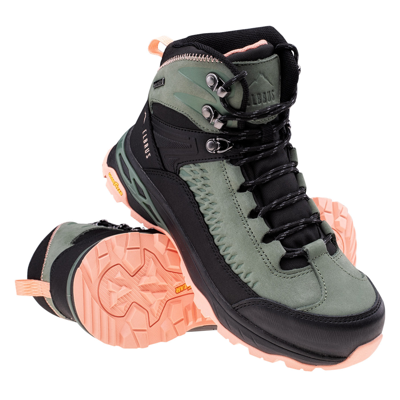 Încălțăminte Trekking Femei ELBRUS Engen Mid WP GR - Impermeabilă, Confort sporit - 5