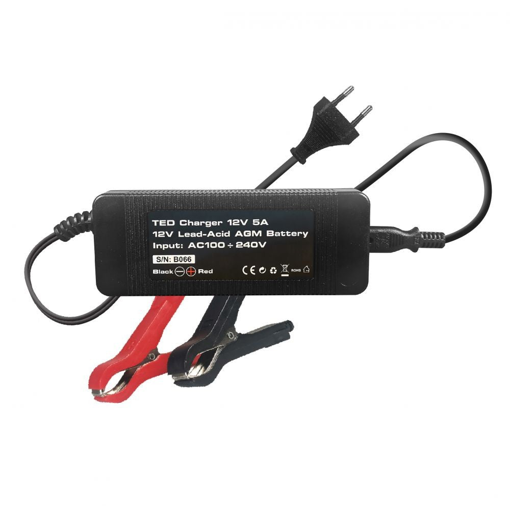 Încărcător Acumulator 12V 5A TED - Baterii până la 100Ah - 2