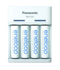 Încărcător Baterii AA Eneloop K-KJ61MCD40USB - Cu 4x AA 2000mAh, USB - 3