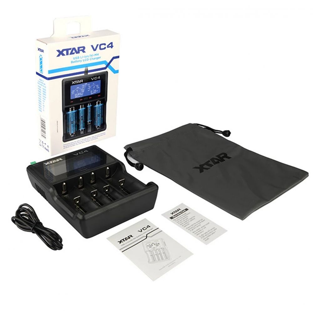 Încărcător Baterii XTAR VC4 - 4 Canale, LCD, Ni-MH, Li-Ion - 5