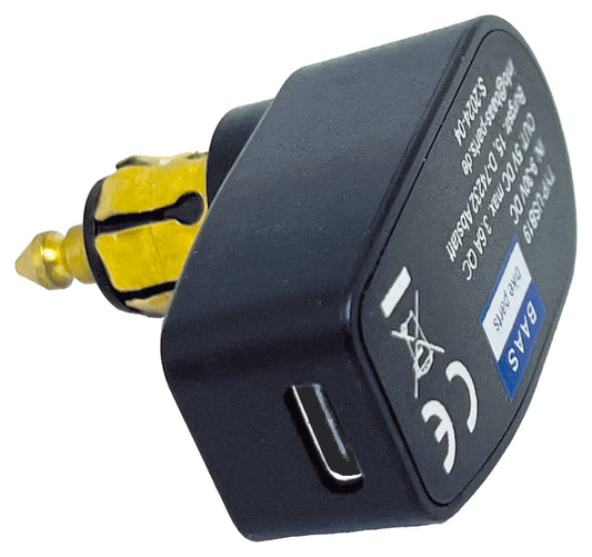Încărcător USB-C BAAS USB19 cu Unghi - Încărcare Rapidă Moto