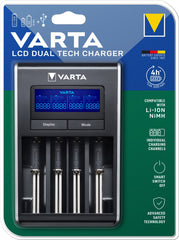 Încărcător Varta LCD DUAL TECH - 4 Canale Ni-Mh Li-Ion, Rapid - 2