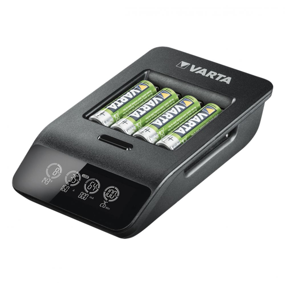 Încărcător Varta LCD SMART CHARGER+ AA/AAA - Incarcare Individuala, 4x AA Inclus - 7