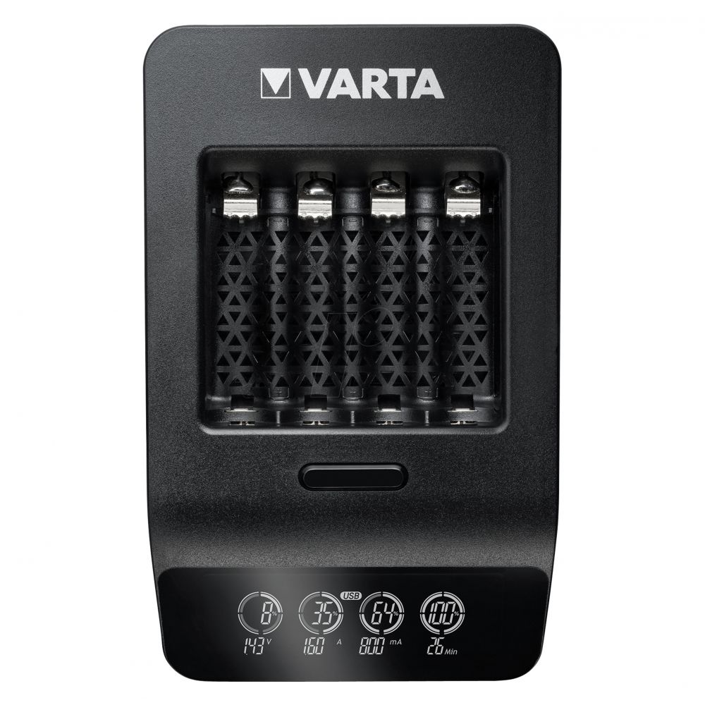 Încărcător Varta LCD SMART CHARGER+ AA/AAA - Incarcare Individuala, 4x AA Inclus - 9