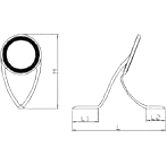 Inel Ghidaj Undiță 2 Picioare Lineaeffe SIC KWTSG #30 - Rezistență, Performanță - 2