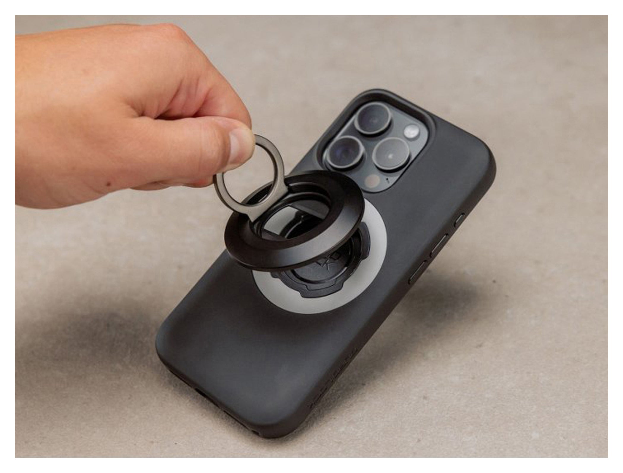 Inel/Suport Telefon & Deschizător Sticle Quad Lock MAG™ - Multifuncțional
