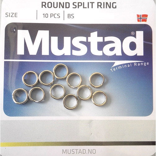 Inele Despicate Mustad A7 - Rezistență 15kg, Plic 11 Bucăți