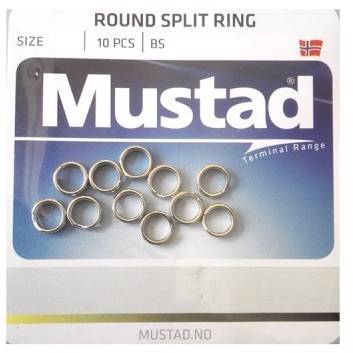 Inele Despicate Mustad - Diametru 5.6mm, 15kg Rezistență