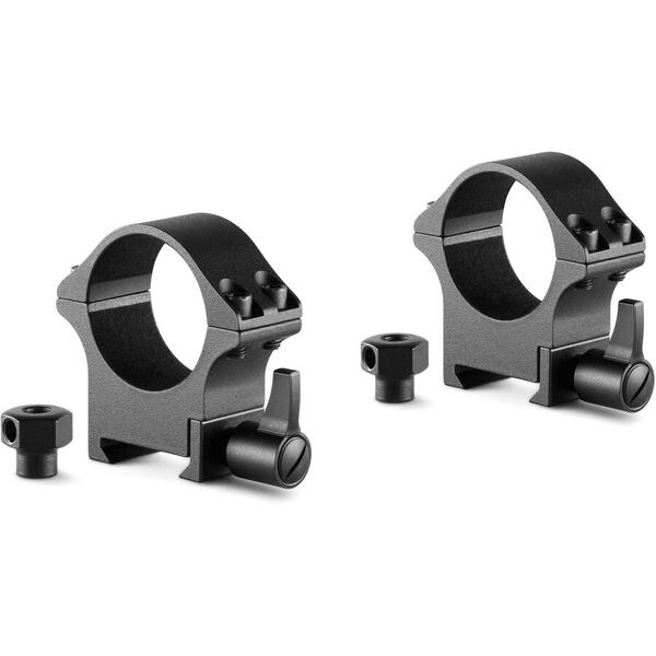 Inele Fixare Hawke Pro Steel - 30mm Weaver, Montaj Robust - 1