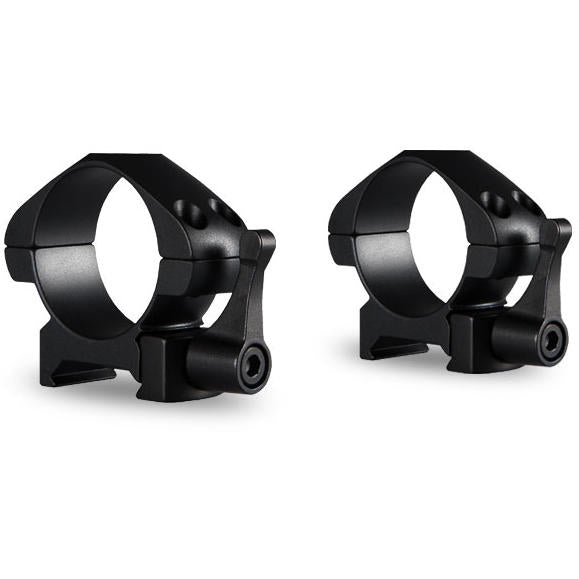 Inele Fixare Lunetă Quick Low 30mm Hawke - Montaj Rapid Weaver - 1