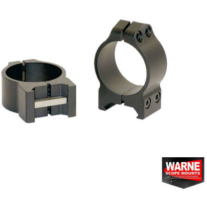Inele Fixe Montură Lunetă Warne - 30mm, Weaver/Picatinny, Robust
