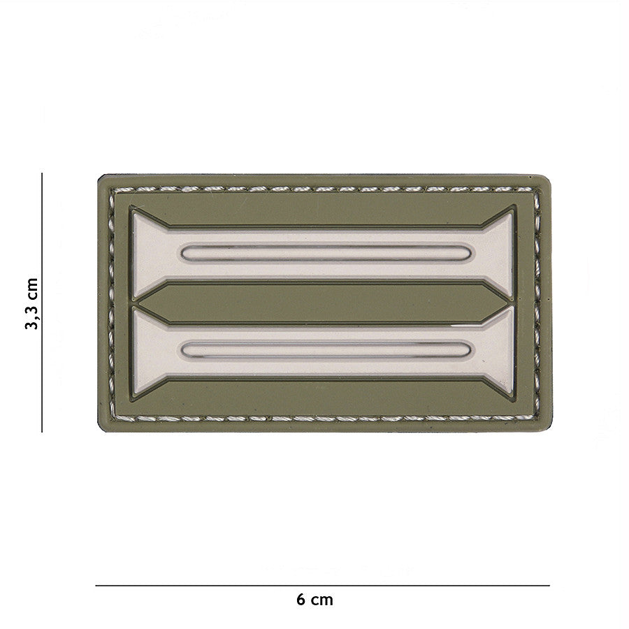 Insignă Embleem 3D PVC Germană Verde - Rezistență Tactica Garantată