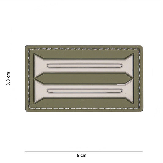 Insignă Embleem 3D PVC Germană Verde - Rezistență Tactica Garantată
