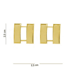 Insignă Metal US Captain Bars Auriu - Afirmă-ți Liderul Interior