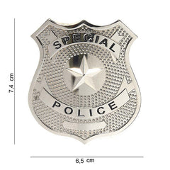 Insigna Metalică Special Police Argintie #7029 - Simbol de Autoritate