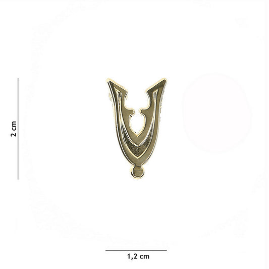 Insignă Metalică Veteran Auriu - Omagiu Solid și Distincție