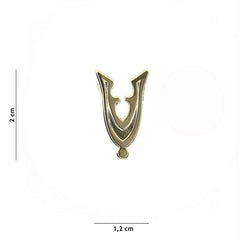 Insignă Metalică Veteran Auriu - Omagiu Solid și Distincție