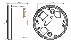 Instrument Multifuncțional KOSO TNT-04 - Vitezometru, Turometru, ABE