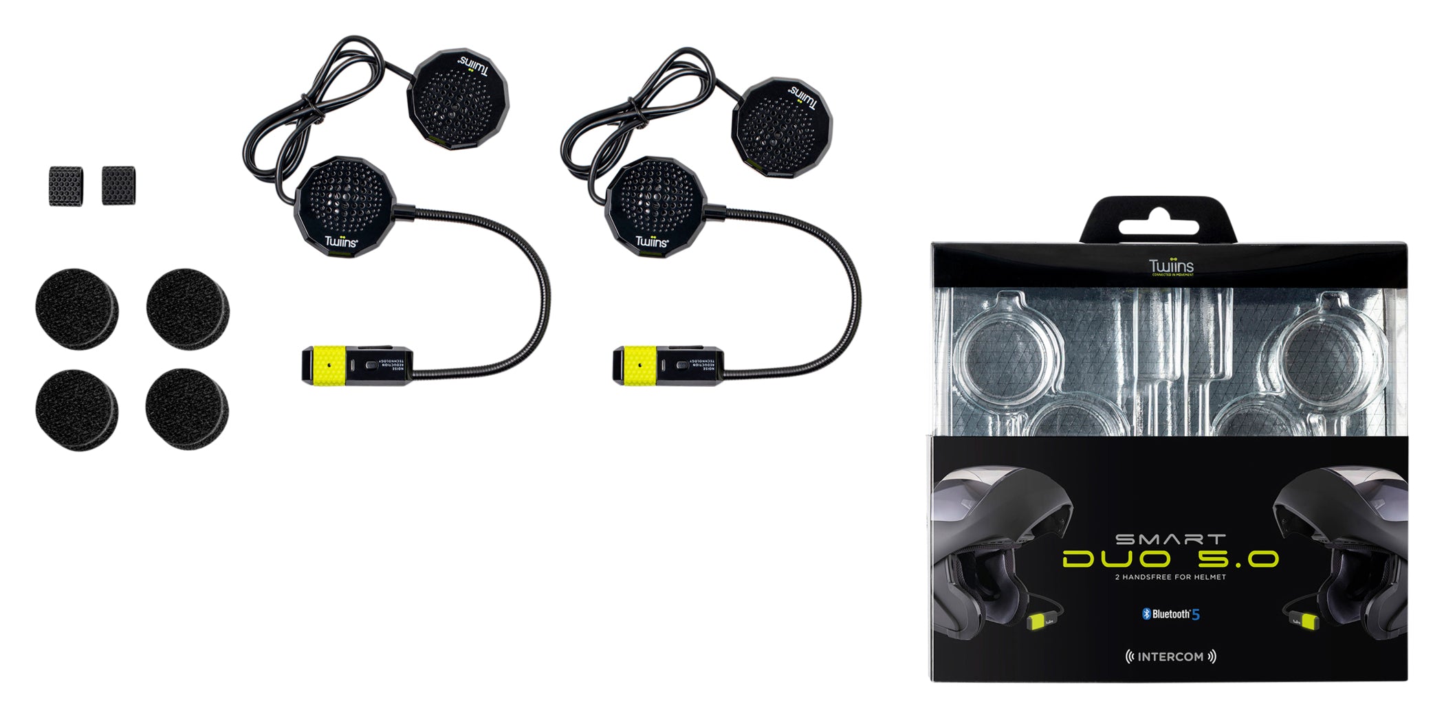 Intercom Moto Smart Duo 5.0 Twiins - Comunicare HD, Plug & Play