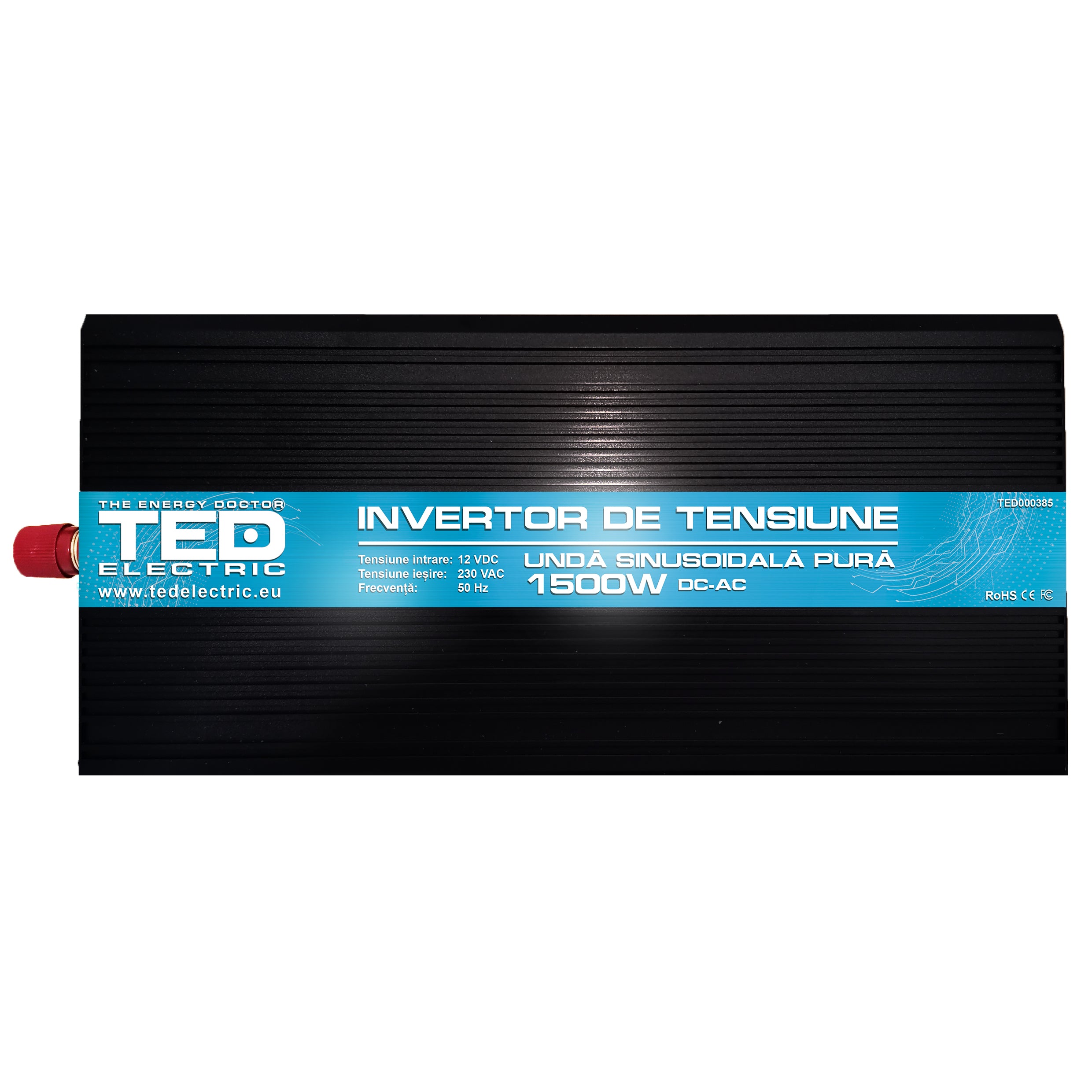 Invertor Auto 1500W Unda Pura TED Electric - 12V la 230V, Siguranta Maxima - 2