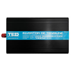 Invertor Auto 24V-230V 1000W Undă Pură TED Electric - Camping, Rulote - 1