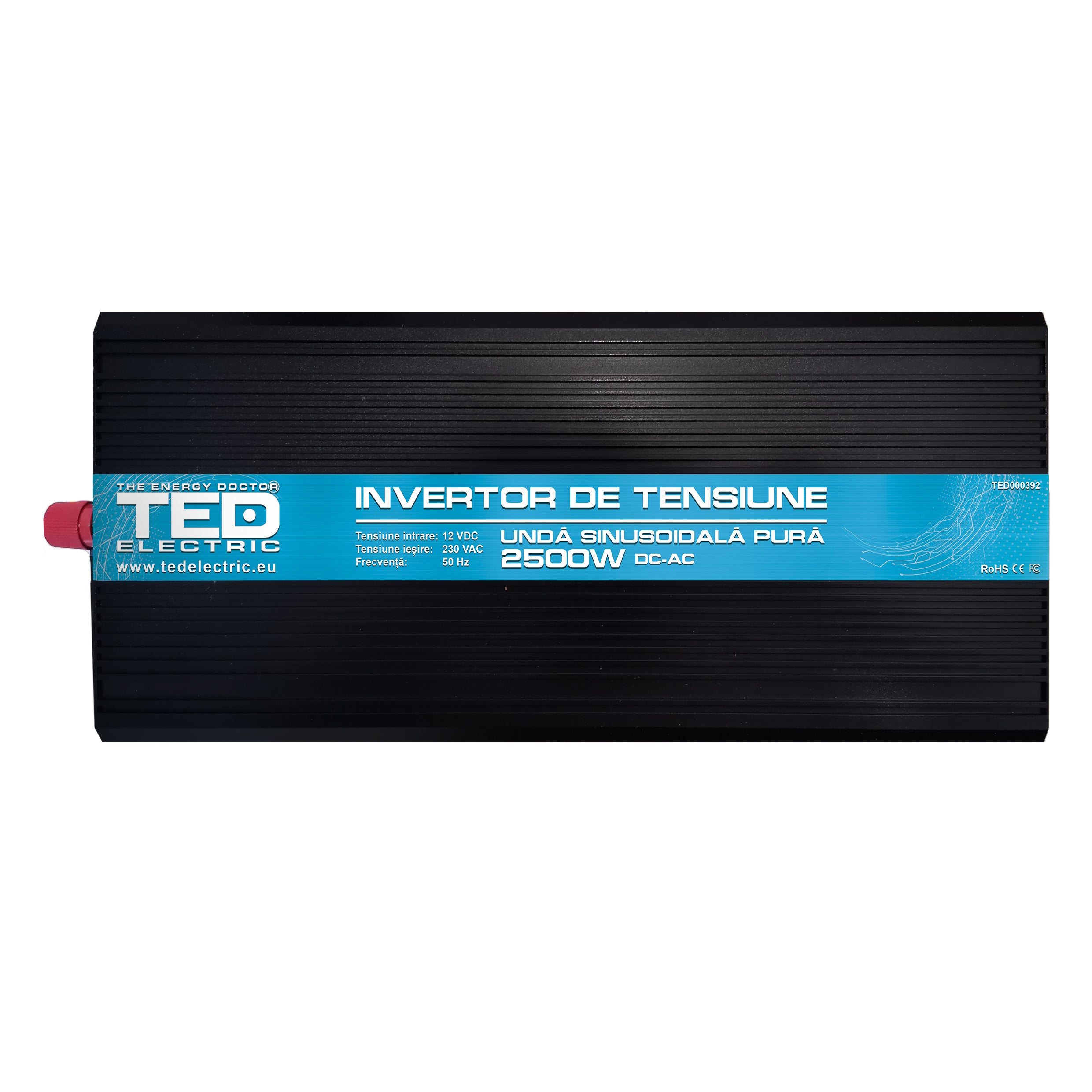 Invertor Auto 2500W Unda Pura TED Electric - 12V la 230V, Puternic - 2