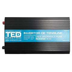 Invertor Auto 4000W Undă Sinusoidală Pură TED Electric - 12V la 230V - 1