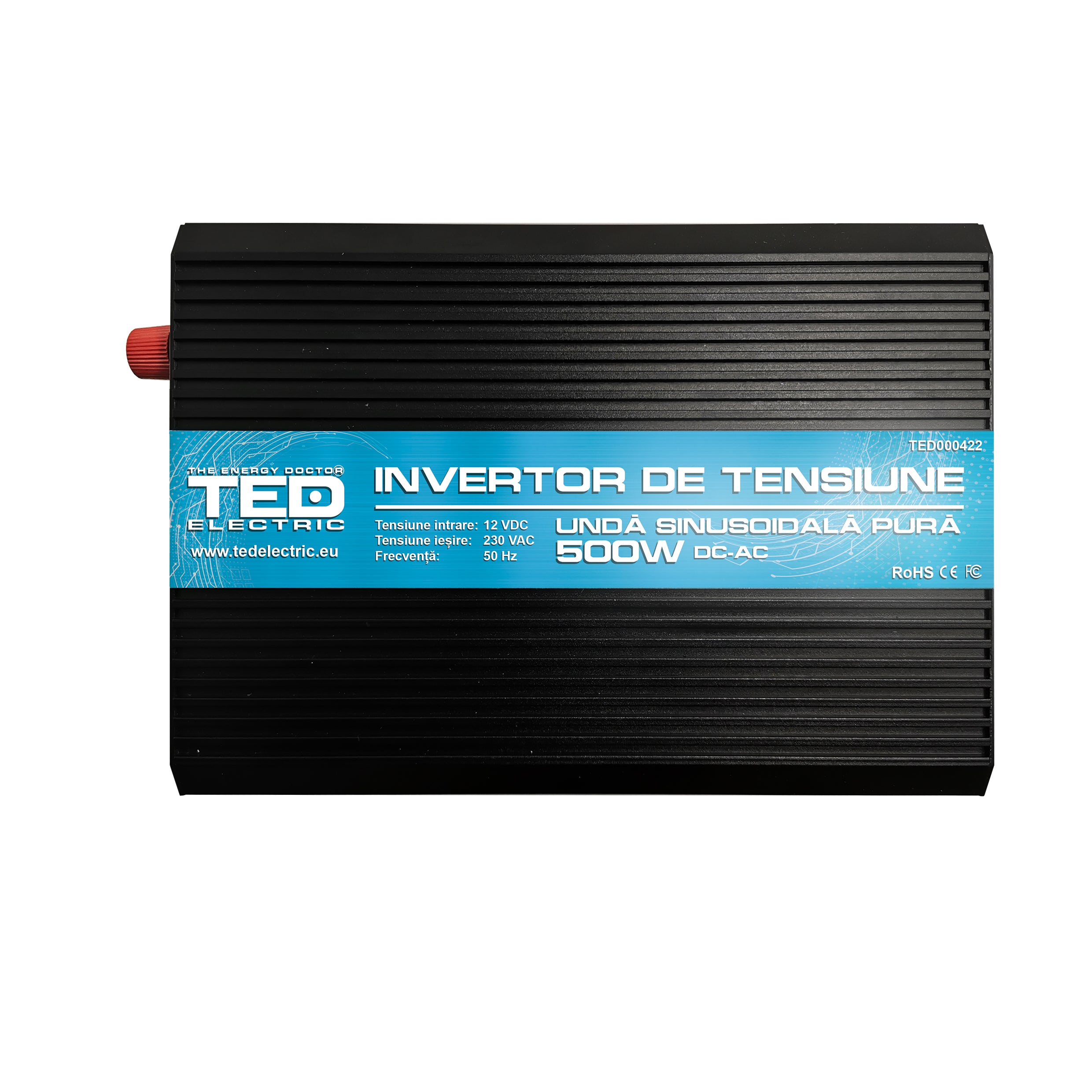 Invertor Auto 500W Unda Pura TED Electric - 12V la 230V, Siguranta Maxima - 2