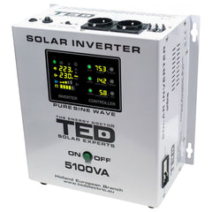Invertor Solar 5.1kVA 3.5kW MPPT Unda Pura TED Electric - Off-Grid Performant - 2