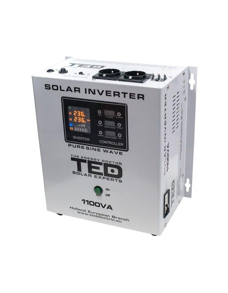 Invertor Solar Fotovoltaic Off-Grid 12V 700W MPPT TED Electric - Unda Pura - 2