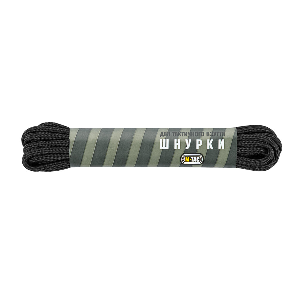 Șireturi Paracord Tip 3 M-Tac - Negru, Rezistență sporită