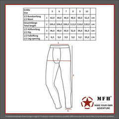 Izmene Lungi BW Unterhose Oliv MFH - 100% Bumbac, 190g/m²