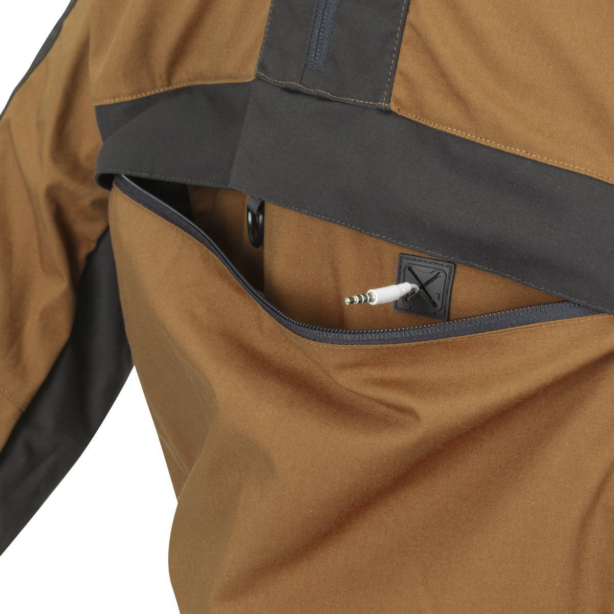 Jachetă Anorak Helikon-Tex WOODSMAN® DuraCanvas® Maro Pământiu