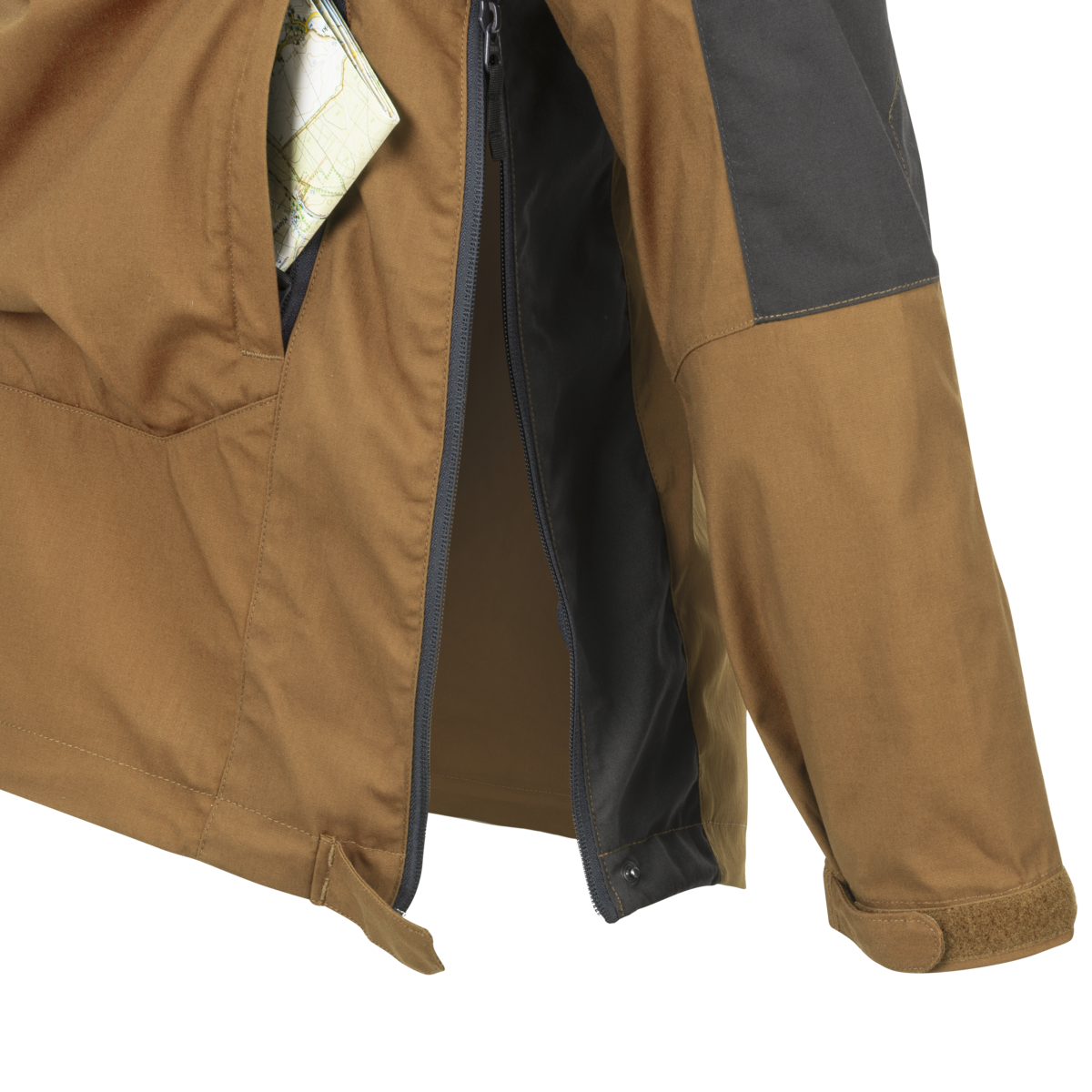 Jachetă Anorak Helikon-Tex WOODSMAN® DuraCanvas® Maro Pământiu