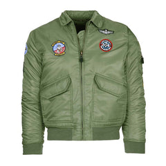 Jacheta Aviator Copii CWU Verde - Stil Tactic Autentic