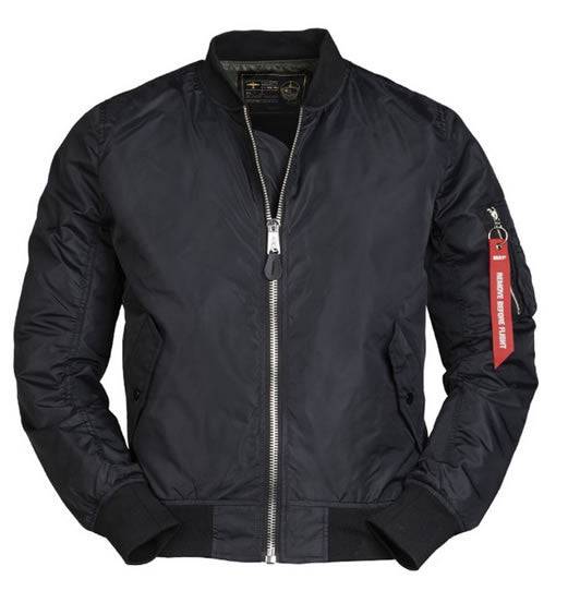 Jachetă Aviator Mil-Tec US MA1 Summer – 100% Nailon, Negru